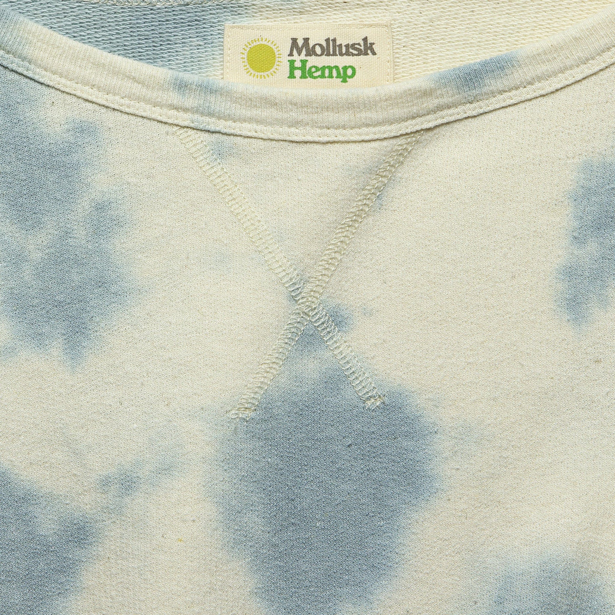 激安通販 MOLLUSK W's Tie Dye Crew hemp Indigo S general-bond.co.jp