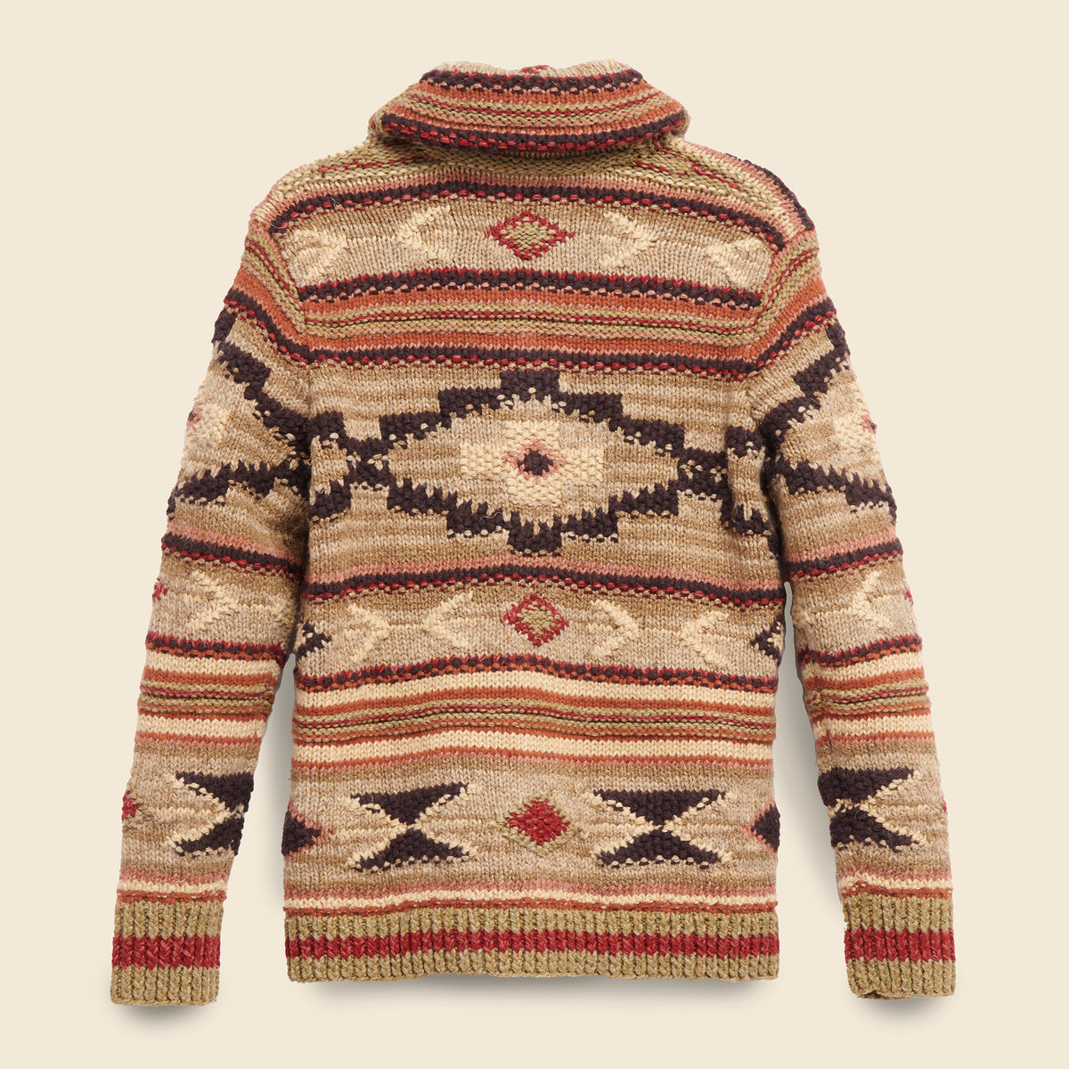 新品】RRL Intarsia-Knit Linen-BlendSweater - ニット/セーター