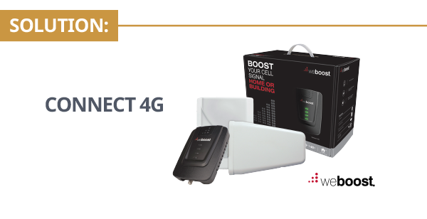 SignalBoost Central WeBoost Connect 4G Signal Booster Kit Solution