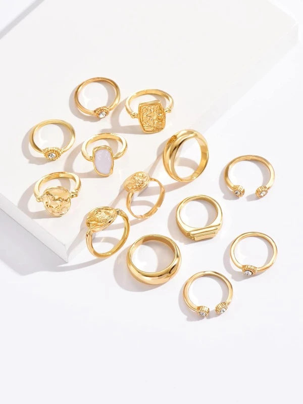 "Lina" 13pcs Ring Set