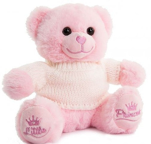 Monnik leiderschap voorbeeld knuffelbeer met sweater junior 20 cm pluche roze