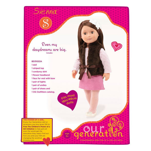 our generation doll sienna