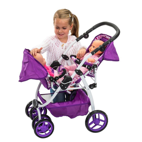 baby born twin buggy