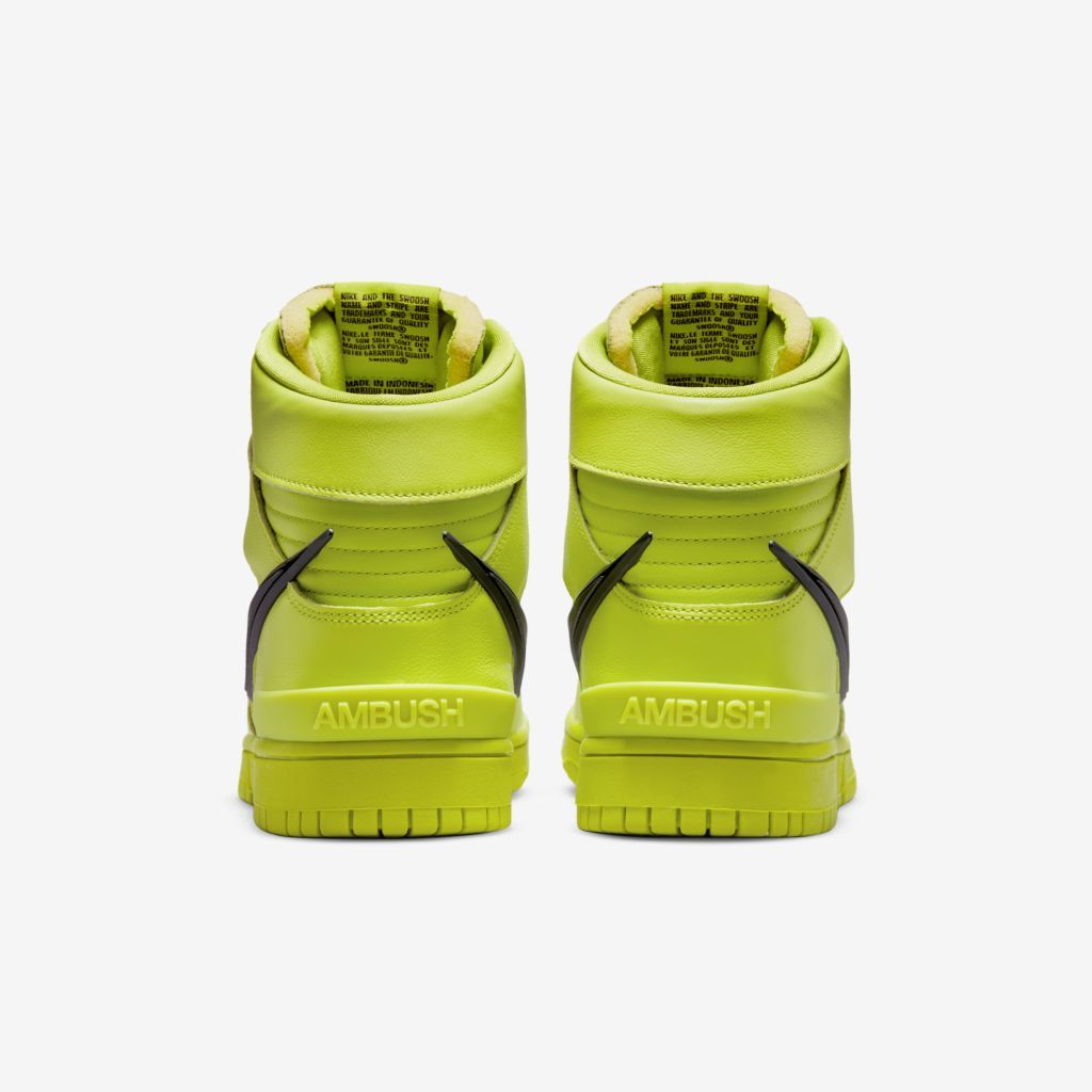 nike ambush dunk high flash lime