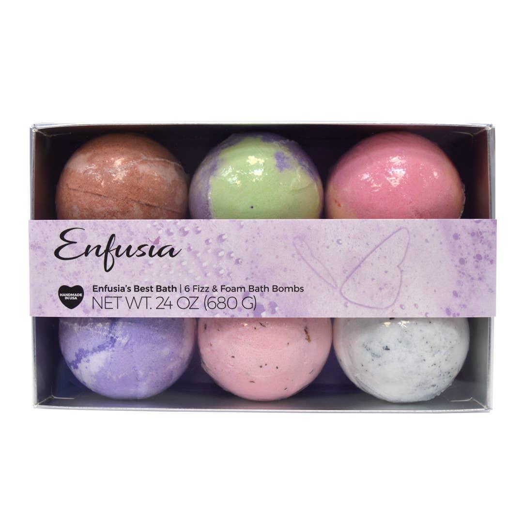 6 bath bombs