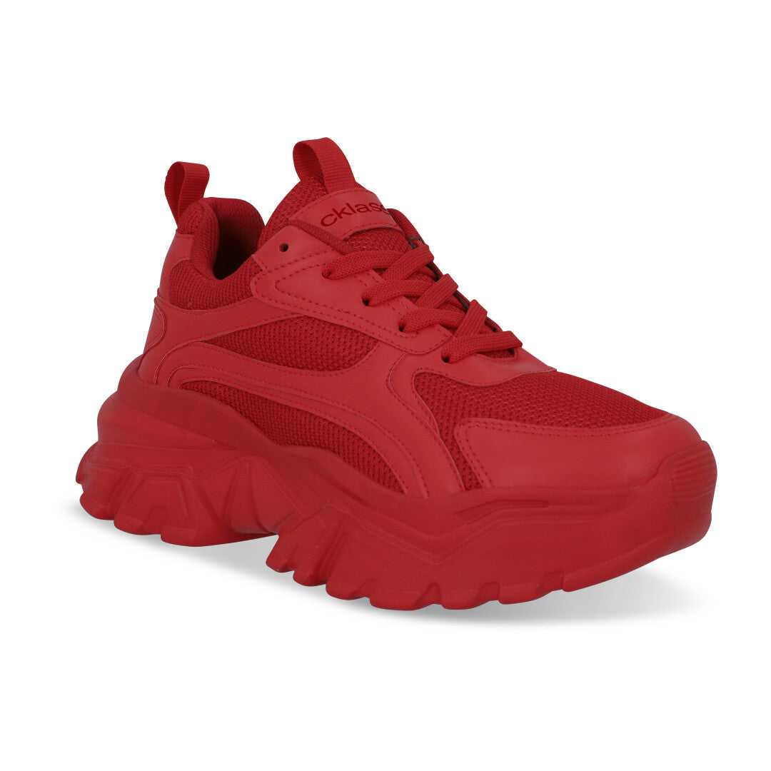 Sneakers Rojo Plataforma 4.5 cm Cklass – Pattyglosstore