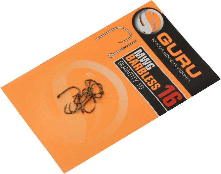 Guru Barbless Eyed Hooks Inc Super MWG & F1 Various Type & Sizes Available 