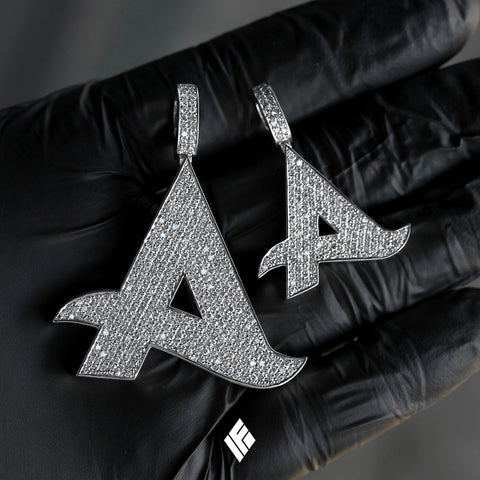Afrojack Custom White Gold 'A' Pendants