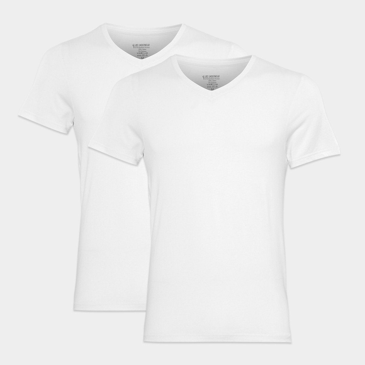 fængsel kinakål minimum 2 pak JBS hvide v-hals herre T-shirts i bambus med slim fit – Bambustøj.dk
