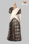 Brocade Silver Half saree | Lehenga !!!