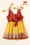 Yellow Golden Waves Baby Frock For Girls !!!