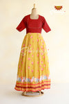 Mustard Yellow Pichwai Long Gown For Girls!!!