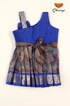 Grey Tissue Lotus Baby Frock For Girls !!!