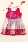 Pink Silver Rose Just Born Baby Frock!!!