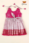 Pink Silver Rose Just Born Baby Frock!!!