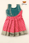 Peach Golden Waves Baby Frock For Girls !!!