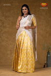 Girls Yellow Night QueenHalf Saree | Langa Davani