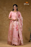 Trending Peach Pastel HoneyComb Lehenga For Girls !!!