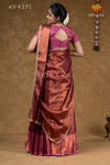 Pongal Colletion -Onion Pink Copper Silk Half Saree !!!