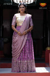 Pink Mirror Bandhini Lehenga For Girls