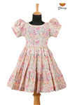 Summer Collection - Pink Hakoba Floral Frock For Girls !!!<strong></strong>