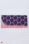 Girls Pink with Blue Women’s Multipurpose Fabric Clutch 