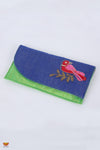 Girls Blue and Green Women’s Multipurpose Fabric Clutch 