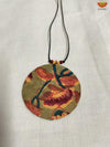 Cotton fabricPendant Necklace with Earrings for Women and Girl's 