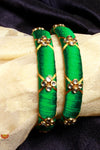 Green Silk Thread Bangles 