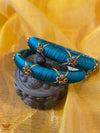 Blue Silk Thread Bangles 