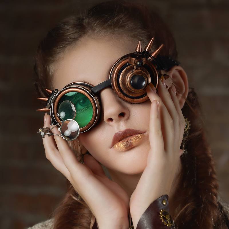 mooi welvaart stimuleren Steampunk Goggles with light | My Steampunk style – my-steampunk-style