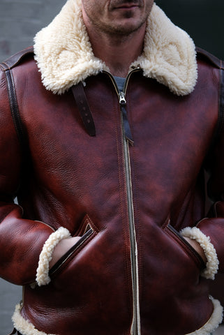 Aero Leather Clothing B6 - Redskin Shearling