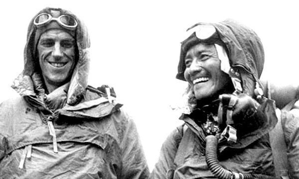 Edmund Hilary and Tenzing Norgay