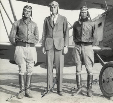 Early Pilots wearing the Type A1 Jacket