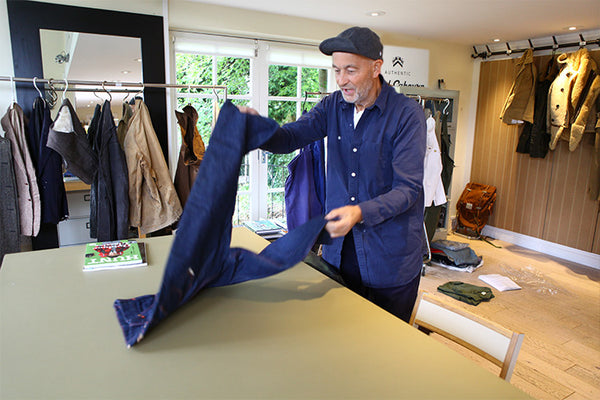 Nigel at work in his Garden House studio