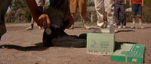 Benny 'The Jet' Rodriguez putting on his PF's in The Sandlot - 1993