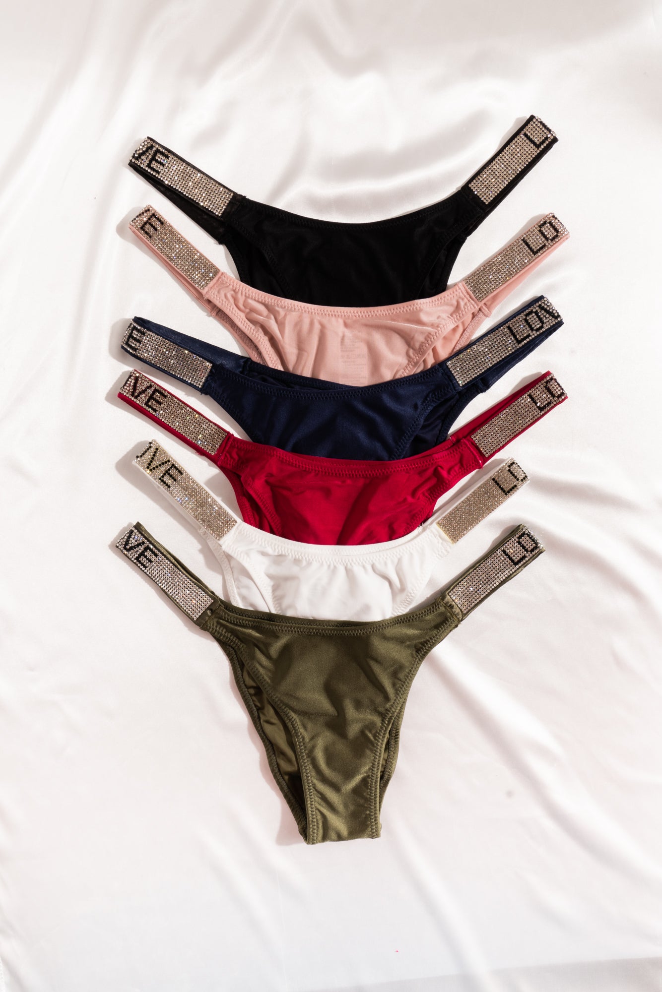 Pink Underwear Love Cheeky-cut Panties Lingerie Bottom