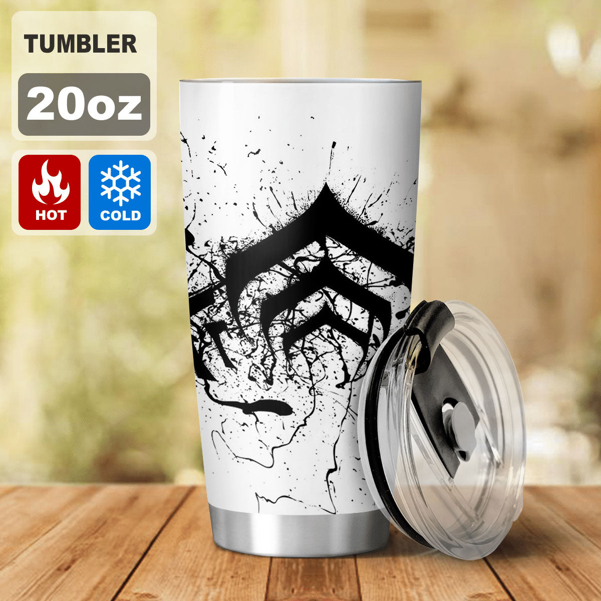 Warframe Logo Travel Mug Tumble 20oz
