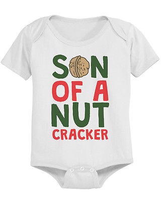 Cute Parent And Child Matching T-Shirt And Bodysuit Set - Son Of A Nut Cracker - 365 In Love