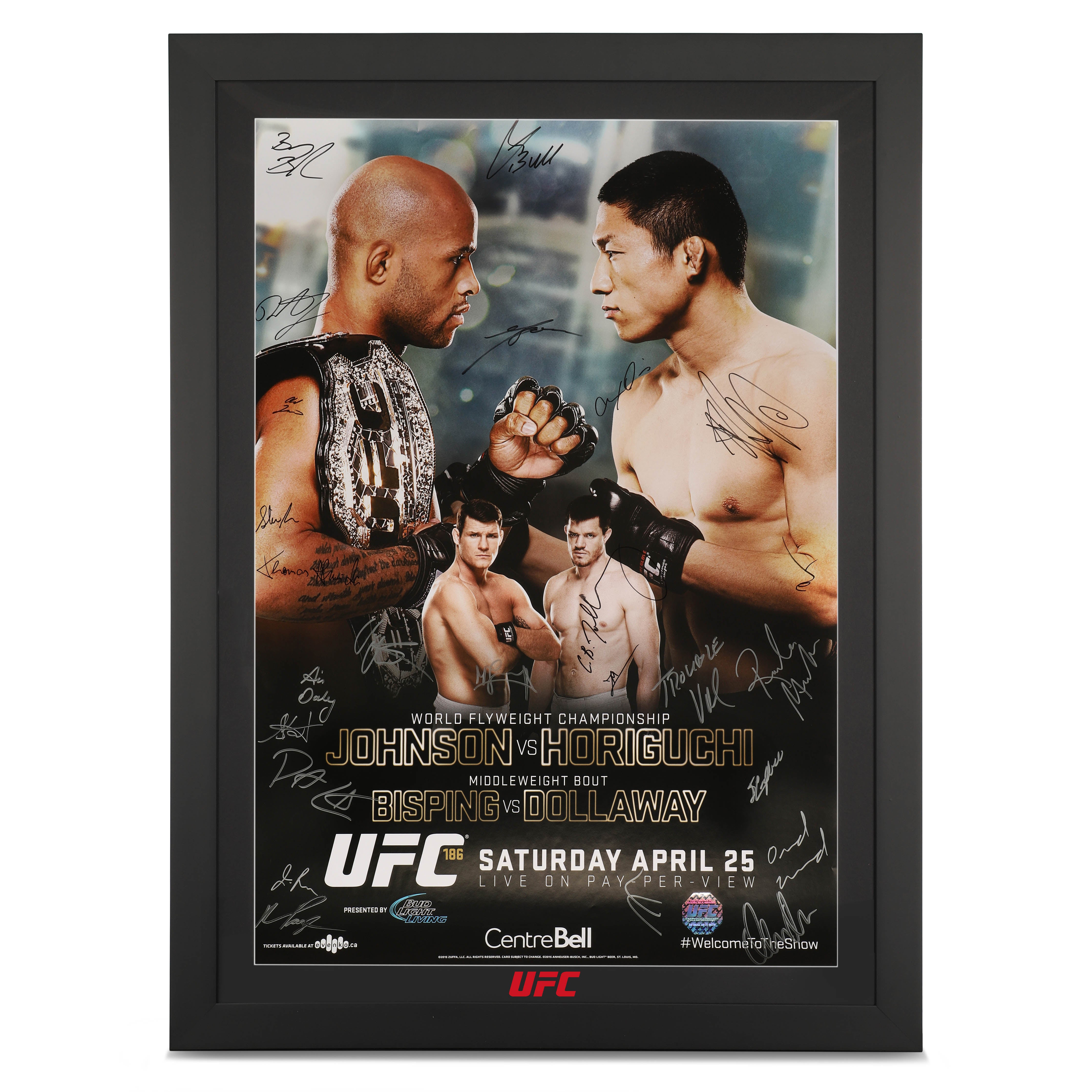 送料無料 UFC 186 JOHNSON VS HORIGUCHI サイン RIZIN - 通販 - www