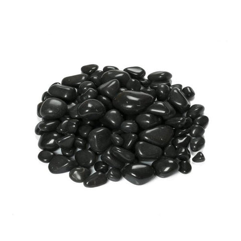 BLACK POLISHED PEBBLES