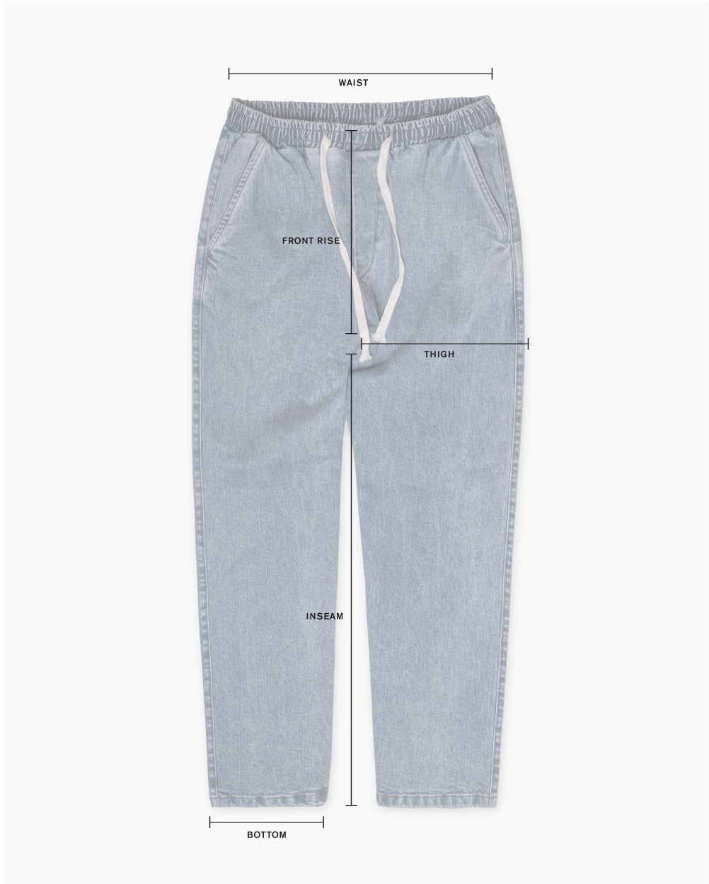 K-SLIM TROUSERS SIZE GUIDE