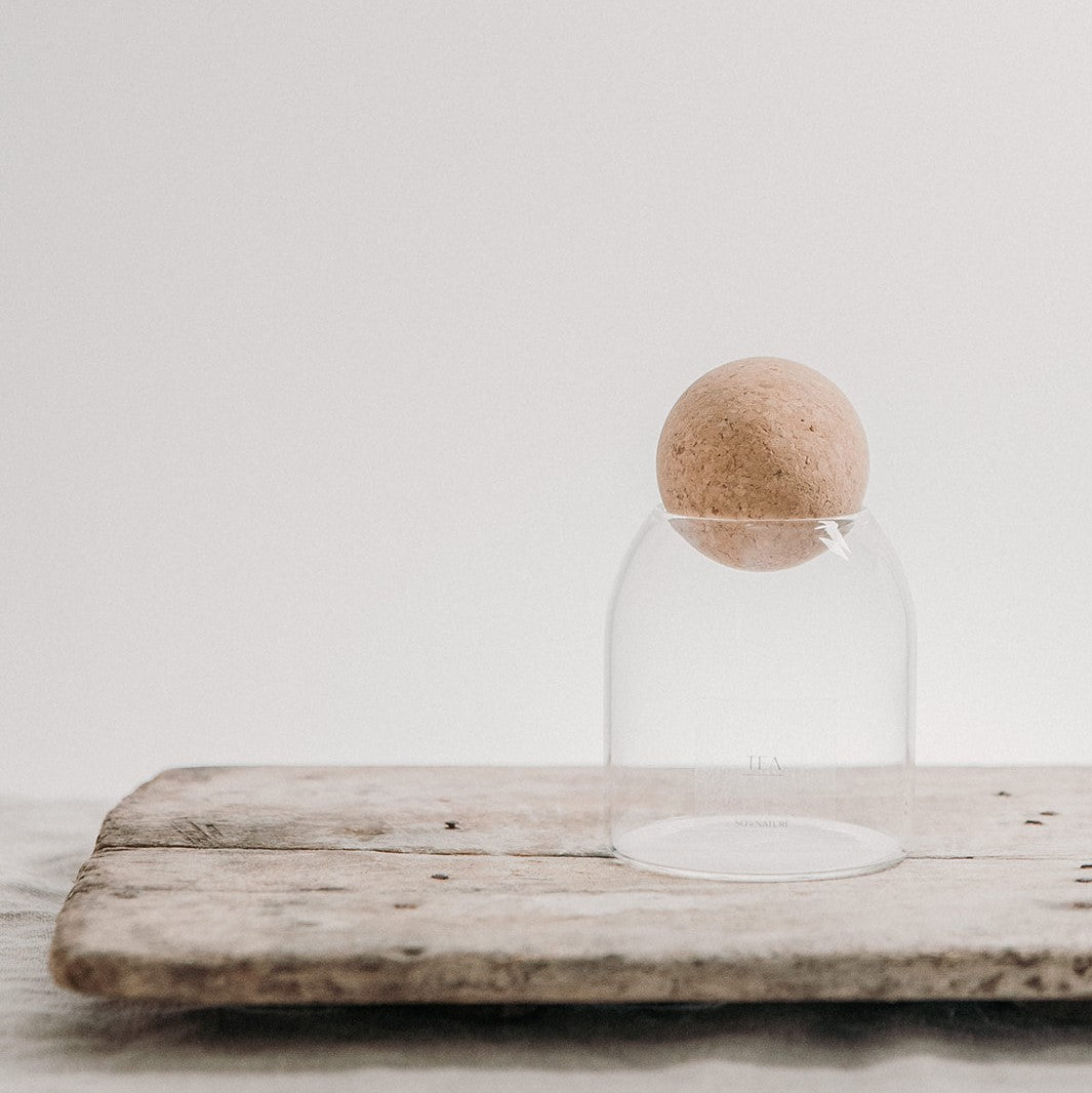 Glass Jar with Cork Ball Lid 500ml, 800ml, 1.2L - Perfekti