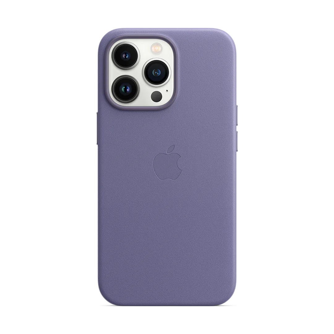 iPhone Leather Case with MagSafe - Light Purple Casecart India