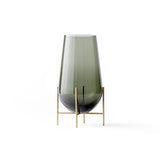Echasse Vase in Smoked Glass