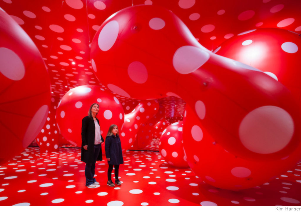 Yayoi Kusama at Louisiana Museum of Modern Art, Denmark.