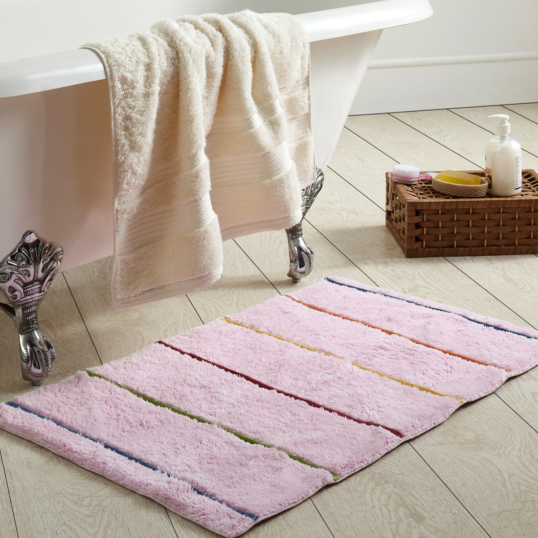 blush bathroom rugs