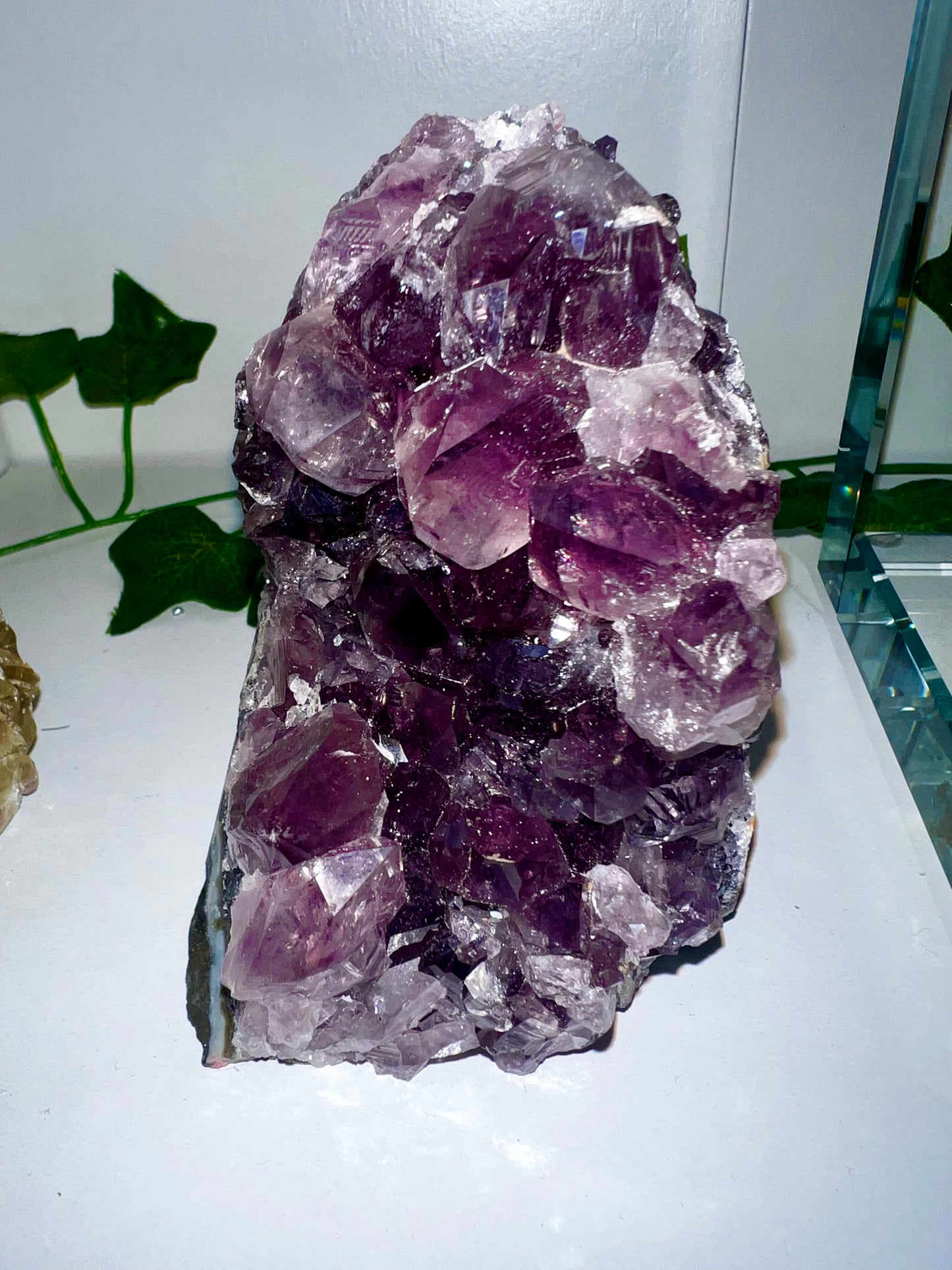 Raw Amethyst, Cathedral Amethyst, Geode Cluster.