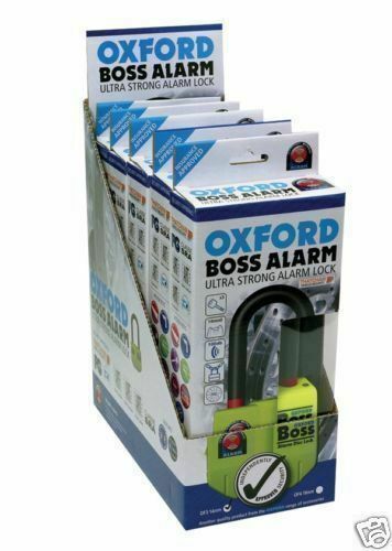 Oxford Big Boss Ultra Strong Alarm 14mm Disc Lock OF3 Thatcham Approve –