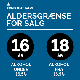 Aldersgrænse for salg af alkohol. Retningslinjer fra sundhedsstyrelsen